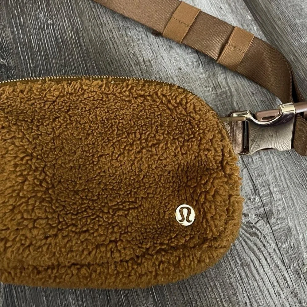 Lululemon Brown Fuzzy Crossbody Bag
